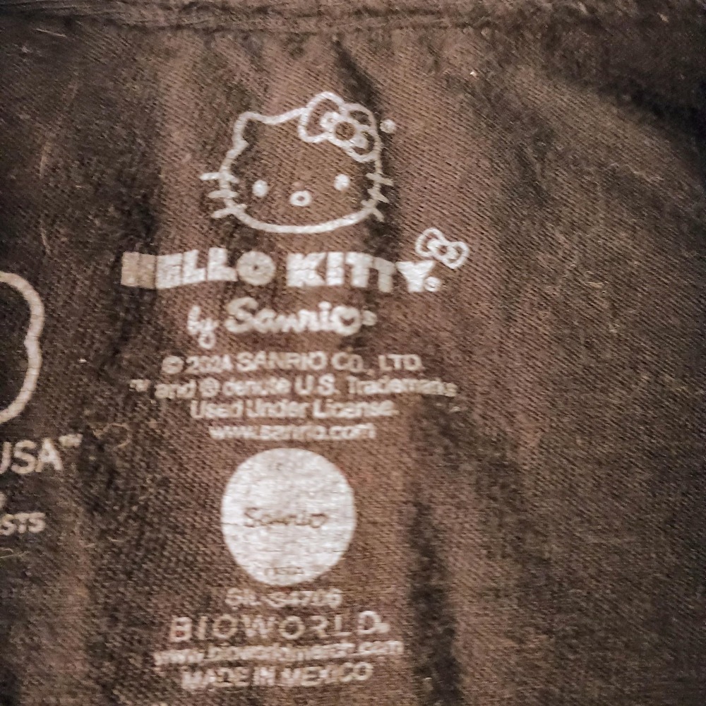 Hello Kitty Shirt Mens Large Black Tokyo Speed Racing Car Graphic Tee Anime - Picture 3 of 6